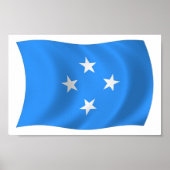 Micronesia Vlag Poster Print (Voorkant)
