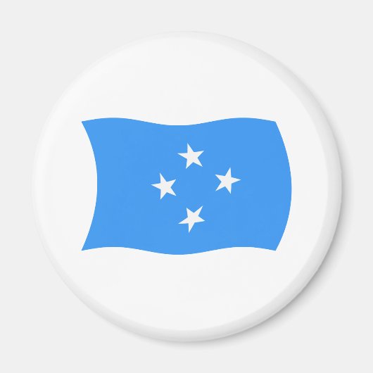 Micronesia Vlagmagneet Magneet (Voorkant)
