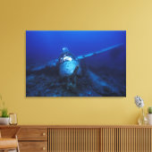 Micronesië, Palau, werelderfgoed. WOII Canvas Afdruk (Insitu (Woonkamer))