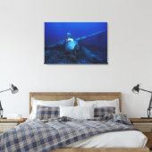 Micronesië, Palau, werelderfgoed. WOII Canvas Afdruk (Insitu (Slaapkamer))
