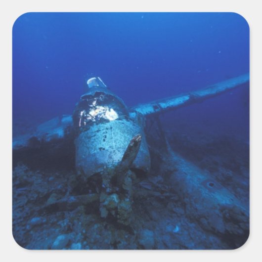 Micronesië, Palau, werelderfgoed. WOII Vierkante Sticker (Voorkant)