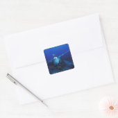 Micronesië, Palau, werelderfgoed. WOII Vierkante Sticker (Envelop)