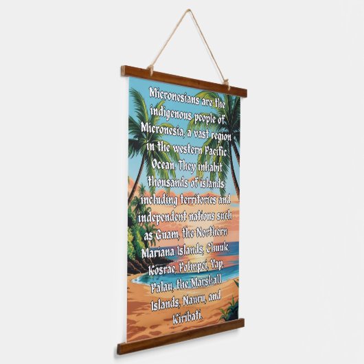 Micronesiërs: Wij zijn één Hangend Wandkleed (Gebogen)