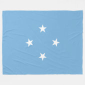 Micronesische vlag (Federale Staten van Micronesia Fleece Deken (Voorkant (Horizontaal))