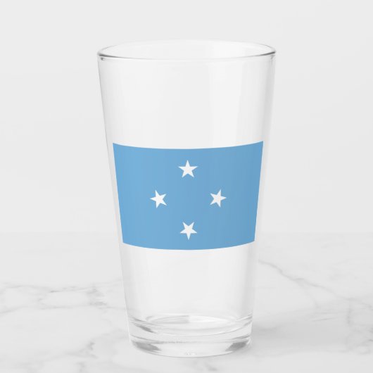 Micronesische vlag (Federale Staten van Micronesia Glas (Voorkant)