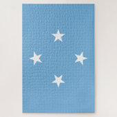 Micronesische vlag (Federale Staten van Micronesia Legpuzzel (Verticaal)