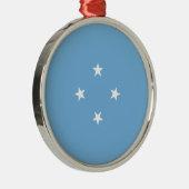 Micronesische vlag (Federale Staten van Micronesia Metalen Ornament (Rechts)