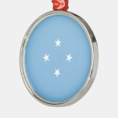 Micronesische vlag (Federale Staten van Micronesia Metalen Ornament (Links)