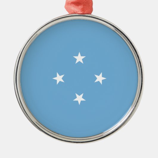 Micronesische vlag (Federale Staten van Micronesia Metalen Ornament (Voorkant)