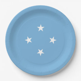 Micronesische vlag (Federale Staten van Micronesia Papieren Bordje