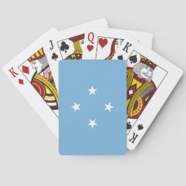 Micronesische vlag (Federale Staten van Micronesia Pokerkaarten