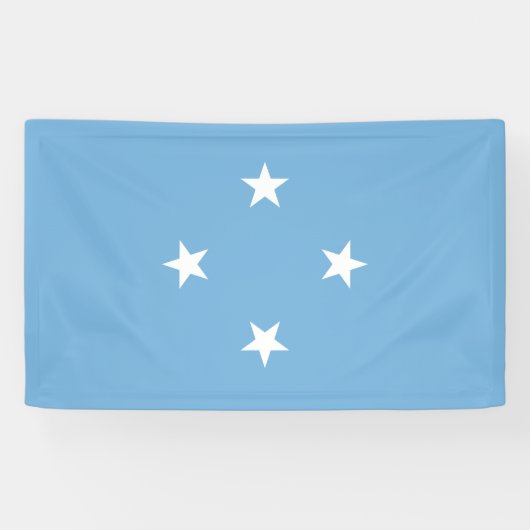 Micronesische vlag (Federale Staten van Micronesia Spandoek (Horizontaal)