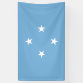 Micronesische vlag (Federale Staten van Micronesia Spandoek (Verticaal)