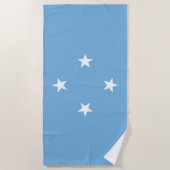 Micronesische vlag (Federale Staten van Micronesia Strandlaken (Voorkant)