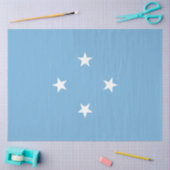 Micronesische vlag (Federale Staten van Micronesia Tissuepapier (Craft)