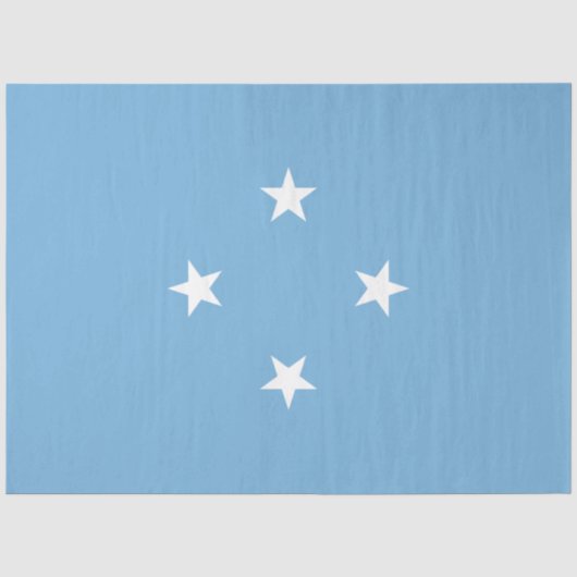 Micronesische vlag (Federale Staten van Micronesia Tissuepapier (Voorkant)
