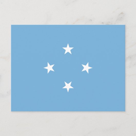 Micronesische vlag, Federale Staten van Micronesië Briefkaart (Voorkant)