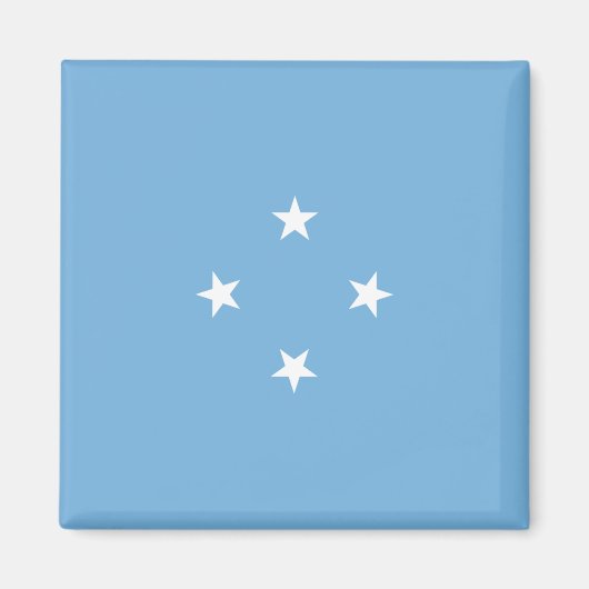 Micronesische vlag (Federale Staten van Micronesië Magneet (Voorkant)