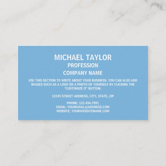 Micronesische vlag, Federale Staten van Micronesië Visitekaartje (Achterkant)