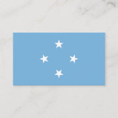 Micronesische vlag, Federale Staten van Micronesië Visitekaartje (Voorkant)