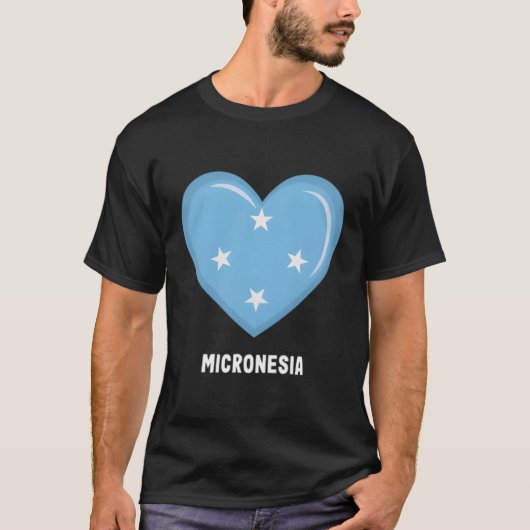 Micronesische vlag Micronesisch T-shirt (Voorkant)
