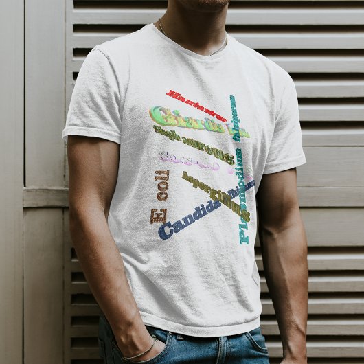 Microorganisme Typografie T-shirt
