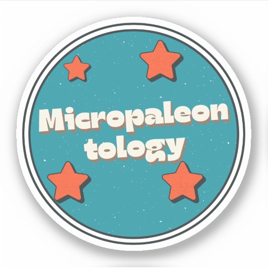 micropaleontologie sticker (Voorkant)