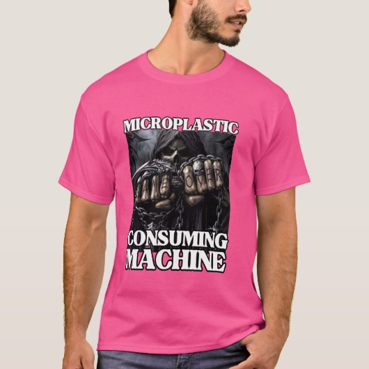 Microplastic verbruiksmachine Grappig Edgy Hard Sk T-shirt (Voorkant)