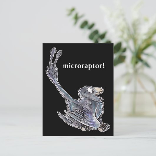 Microraptor-Briefkaart Briefkaart (Staand voorkant)