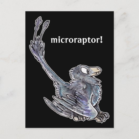 Microraptor-Briefkaart Briefkaart (Voorkant)