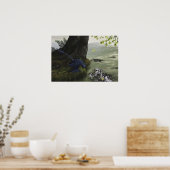 Microraptor Piscivory Print (Keuken)