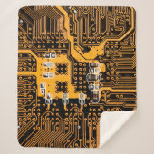 Microschema texture illustrationchip,micro,backgro sherpa deken (Voorkant)