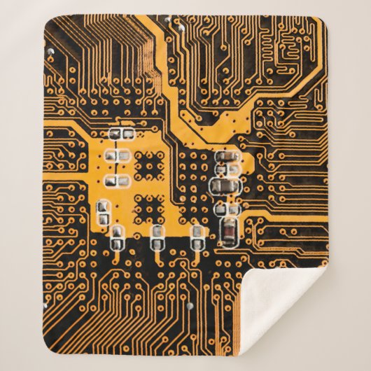 Microschema texture illustrationchip,micro,backgro sherpa deken (Voorkant)