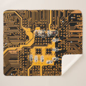 Microschema texture illustrationchip,micro,backgro sherpa deken (Voorkant (horizontaal))