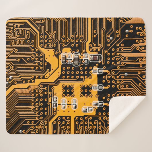 Microschema texture illustrationchip,micro,backgro sherpa deken (Voorkant (horizontaal))