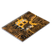 Microschemaillustratieschip, micro,backgro notitieboek (Linkerzijde)