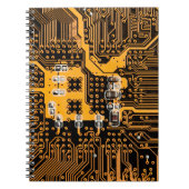 Microschemaillustratieschip, micro,backgro notitieboek (Voorkant)