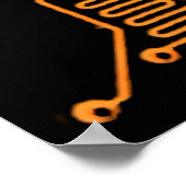 Microschemaillustratieschip, micro,backgro poster (Hoek)