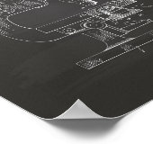 Microscoop 1948 Patent Art Chalkboard Poster (Hoek)