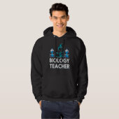 Microscoop Biologist Science Lab Biology Teacher B Hoodie (Voorkant volledig)