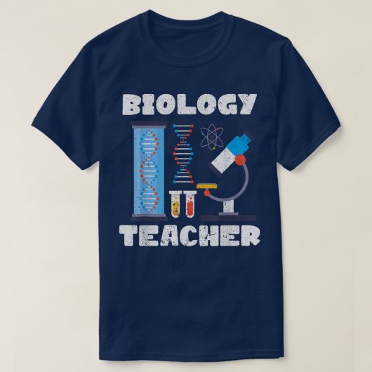 Microscoop Biologist Science Lab Biology Teacher B T-shirt (Design voorkant)