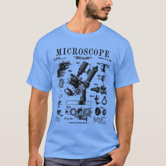 Microscoop bioloog Science Patent Drawin T-shirt