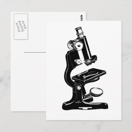 Microscoop Briefkaart (Voorkant / Achterkant)