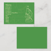 Microscoop - Chubby Visitekaartje (Voorkant / Achterkant)