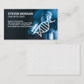 Microscoop dichtbij | DNA-Logo Visitekaartje (Voorkant / Achterkant)