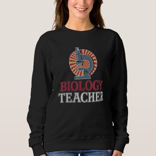 Microscoop Laboratoriumbioloog Geek Science Teach Trui (Voorkant)