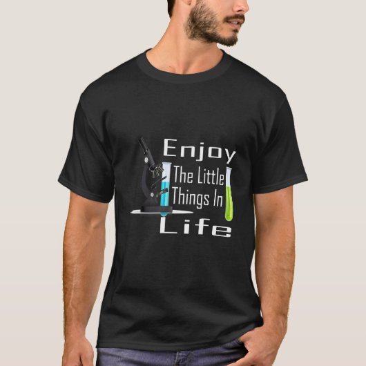 Microscoop, microbiologen BIOLOGY NERD SCIENCE LA T-shirt (Voorkant)