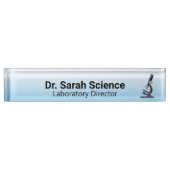 Microscoop Naambordje (Voorkant)