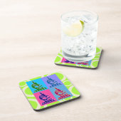 Microscoop Pop Art Onderzetters (Rechterzijde)