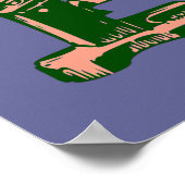 Microscoop Pop Art Poster (Hoek)